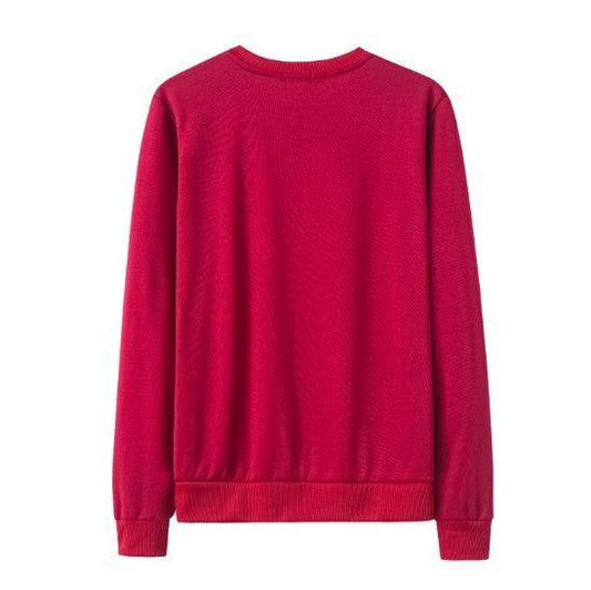 Oversized Long-sleeved Letter Sweatshirt Pullover