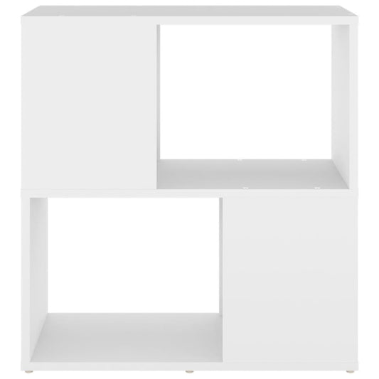 vidaXL Book Cabinet White 60x24x63 cm Engineered Wood