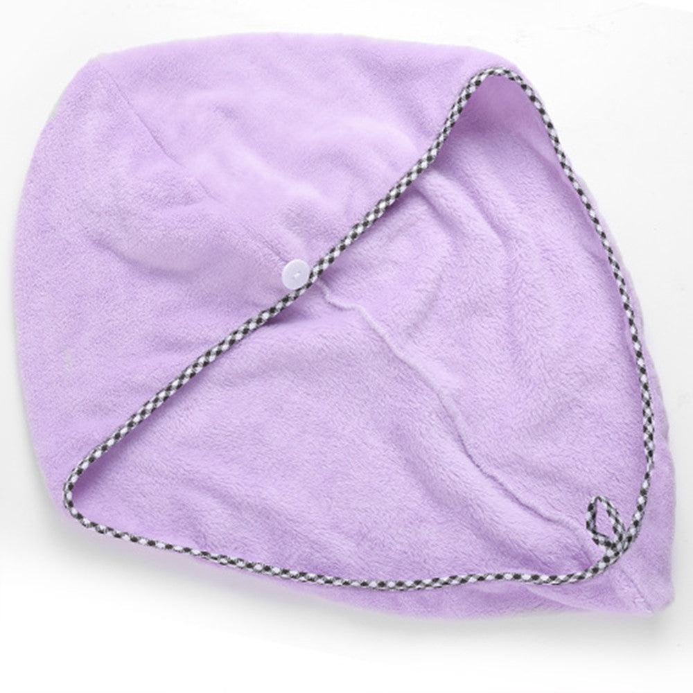 Thick Absorbent Hair Caps Coral Fleece Cute Turban