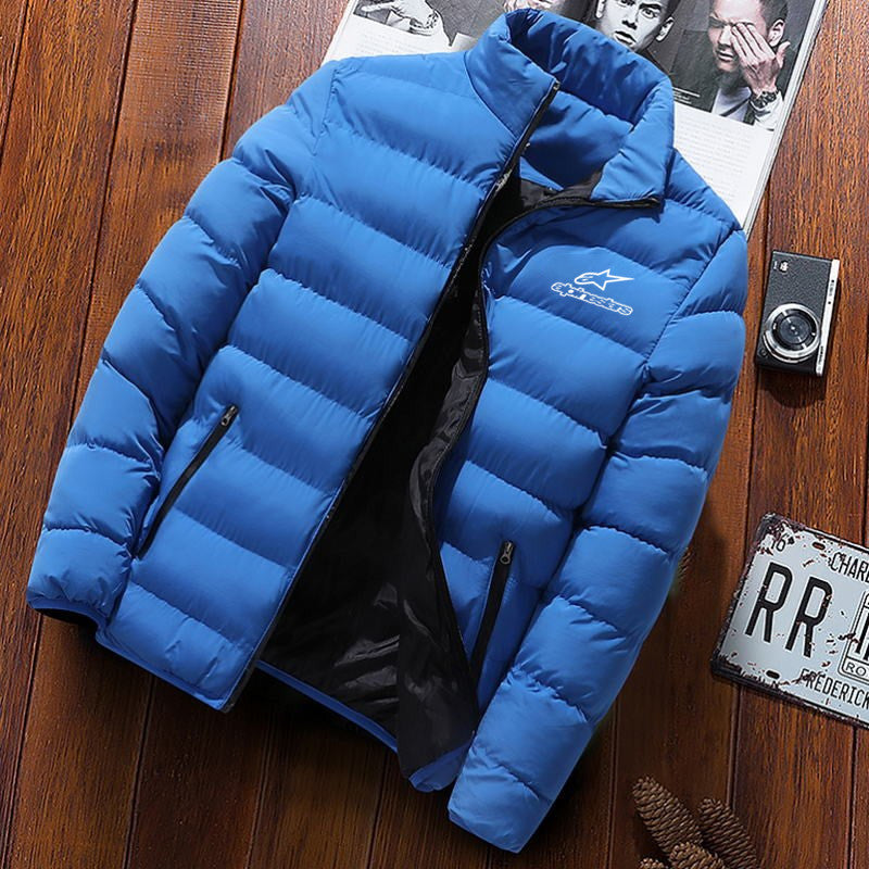 winter stars jacket men's fashion stand collar men's