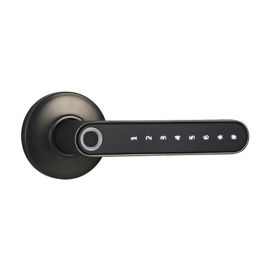 Smart Lock Fingerprint Password Electric Digital Lock Alloy Keyless Security Door Handle For Home