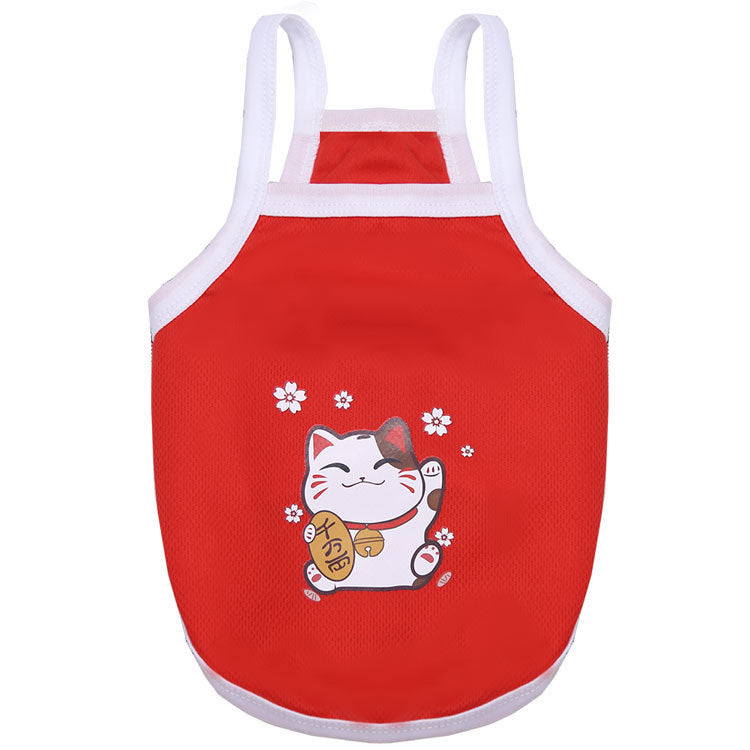 Pet Avocado Camisole Mesh Breathable Clothes