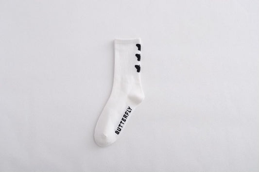Explosive Style Socks Ladies Mid-Tube Butterfly Casual Women's Socks