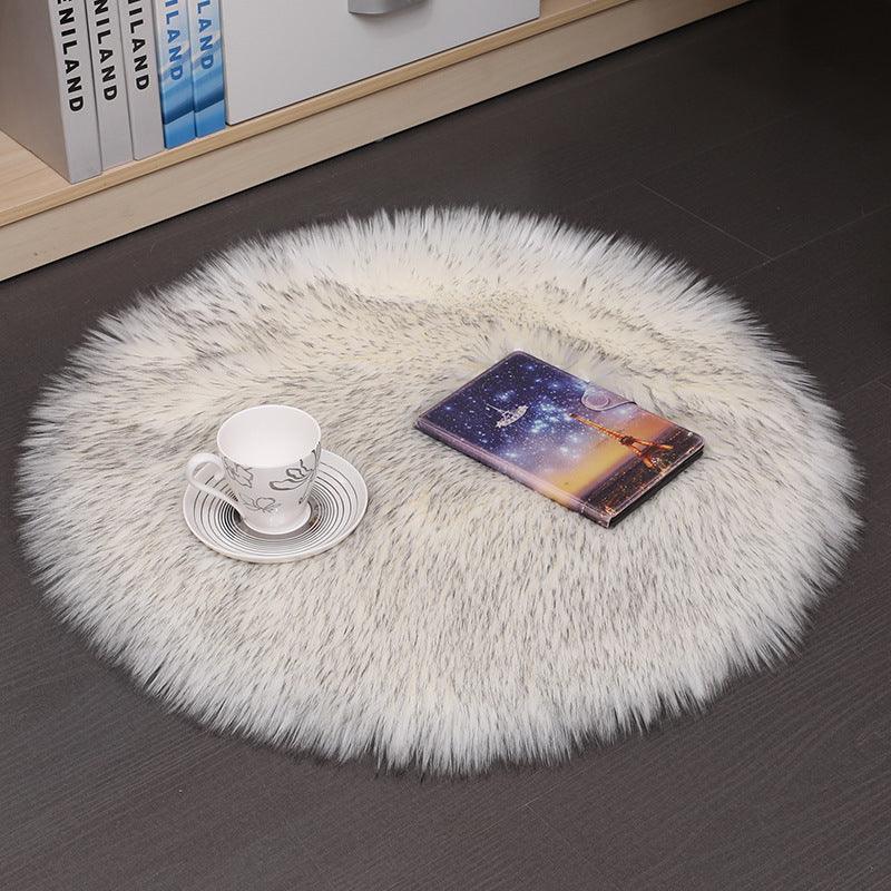 Hair Plush Carpet Floor Mats Household Floor Mats Wool Round Bedroom Carpets