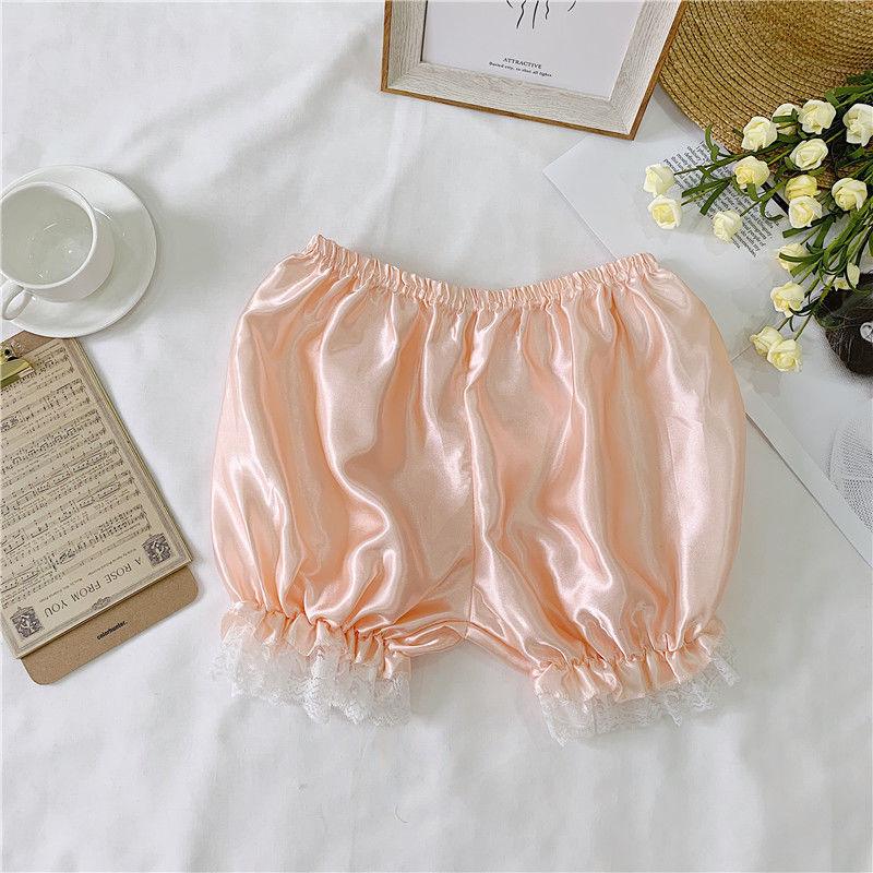 With Skirt, Anti-Glare Can Be Worn Outside Lace Pumpkin Pants Ice Silk High Waist Non-Curling Bottoming Shorts