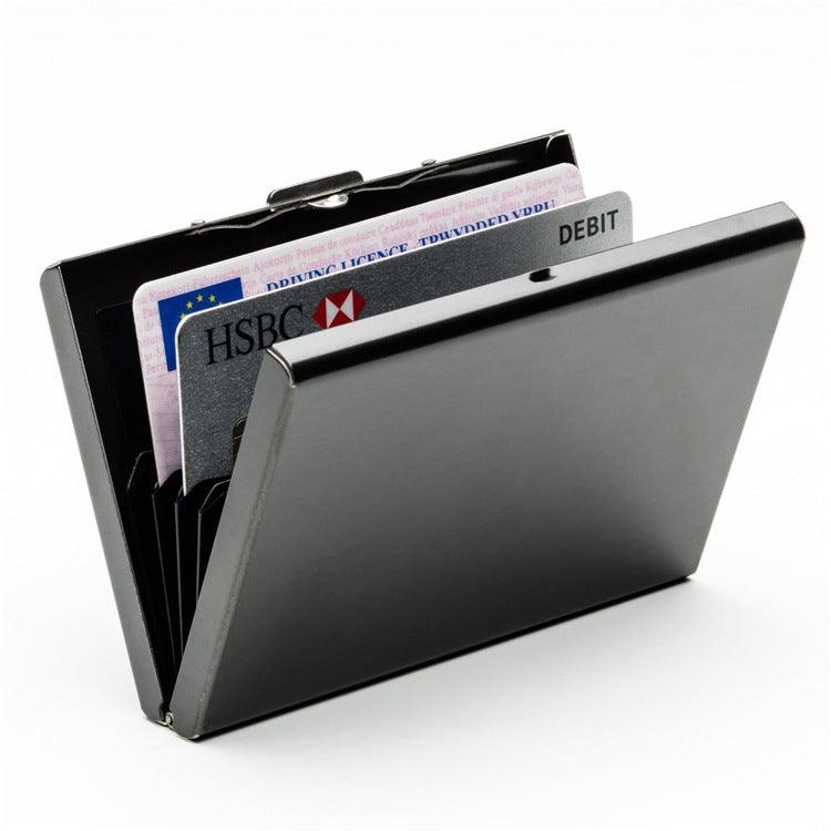 Titanium Gold Black Stainless Steel Card Holder Credit Card Case Black Bank Card Case Metal Card Case