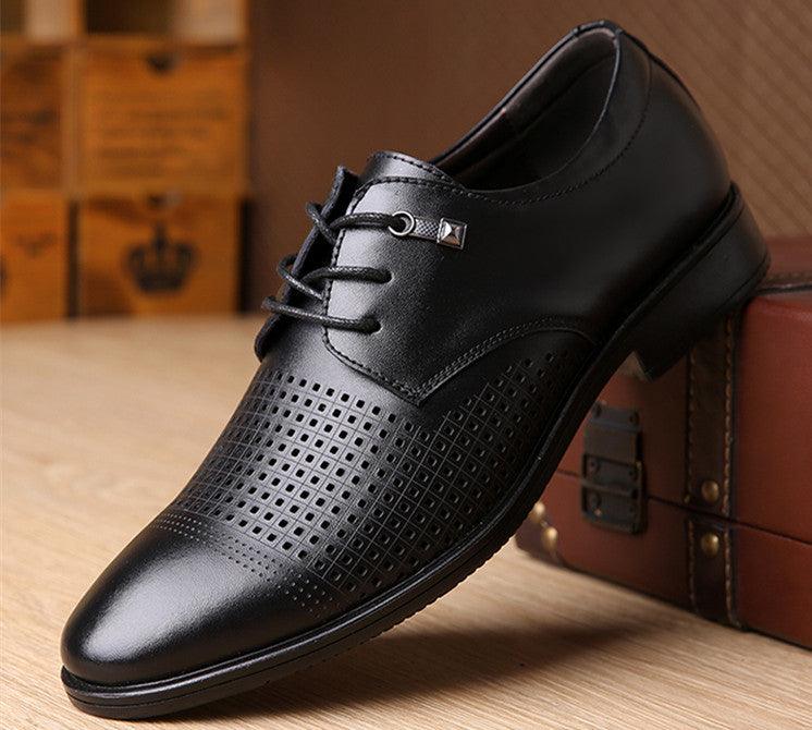 Casual Breathable Men's Hole Shoes Black