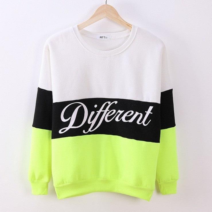 Colorblock Alphabet Sweatshirt