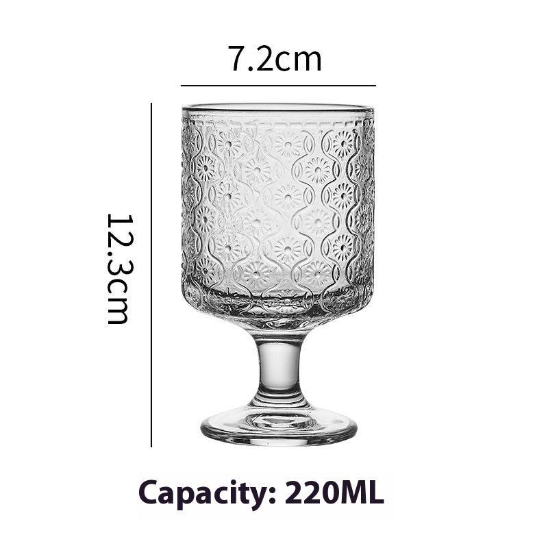 Short Foot SUNFLOWER Glass Coffee Cup Cold Extract Latte