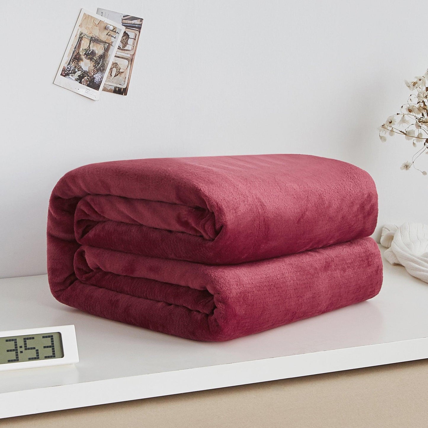 Flannel blanket coral blanket