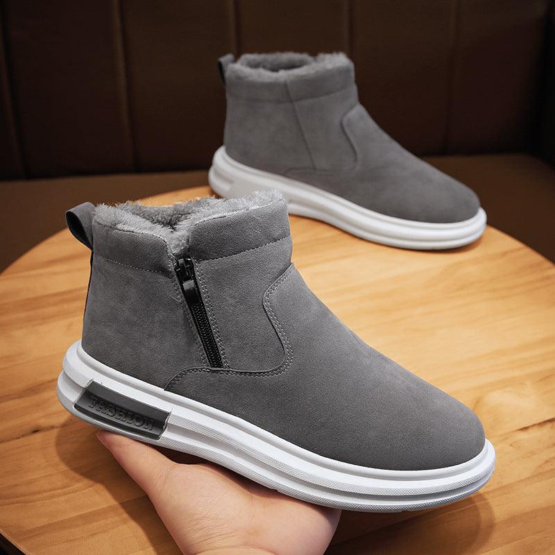 Solid Color Pig Bar Leather Casual Men's Shoes