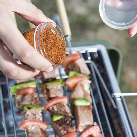 Portable Travel Picnic Condiment Dispenser Camping Seasoning Jar Barbecue Seasoning Small Bowl