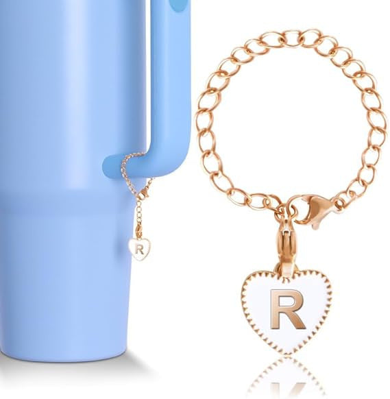 Love Alloy Oil Drop Letter Pendant Water Bottle Handle Decorative Accessories