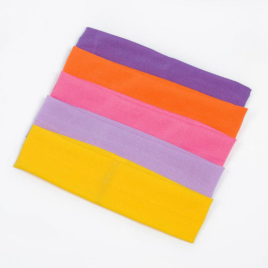 Fabric candy color women's towel yoga headband ,