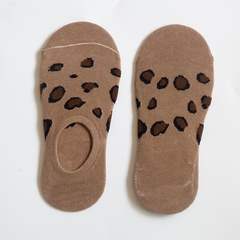 Pure Color Invisible Cotton Ladies Socks