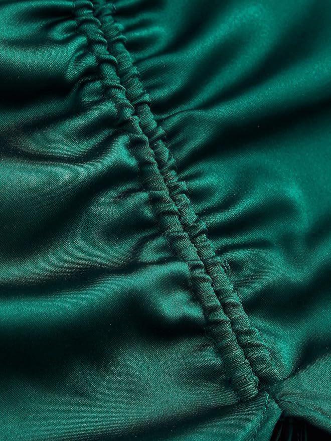 Women's Fashion Temperament Split Satin Dress