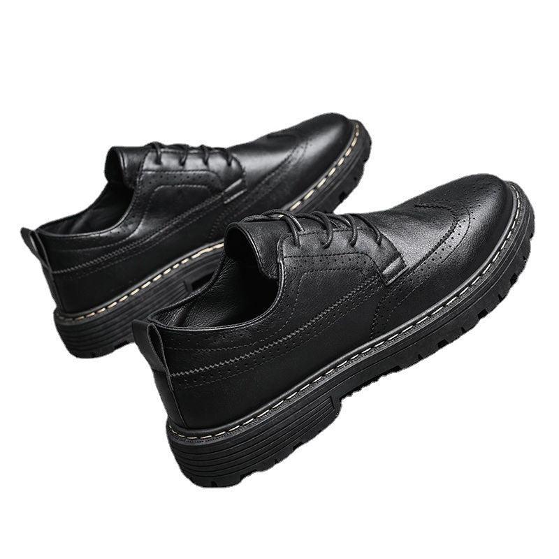 Men's Business Tooling Small Leather Shoes British Bullock Casual