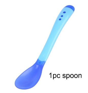 Baby Tableware Dinnerware Suction Bowl With Temperature Sensing Spoon Baby Food Baby Feeding Bowls Dishes