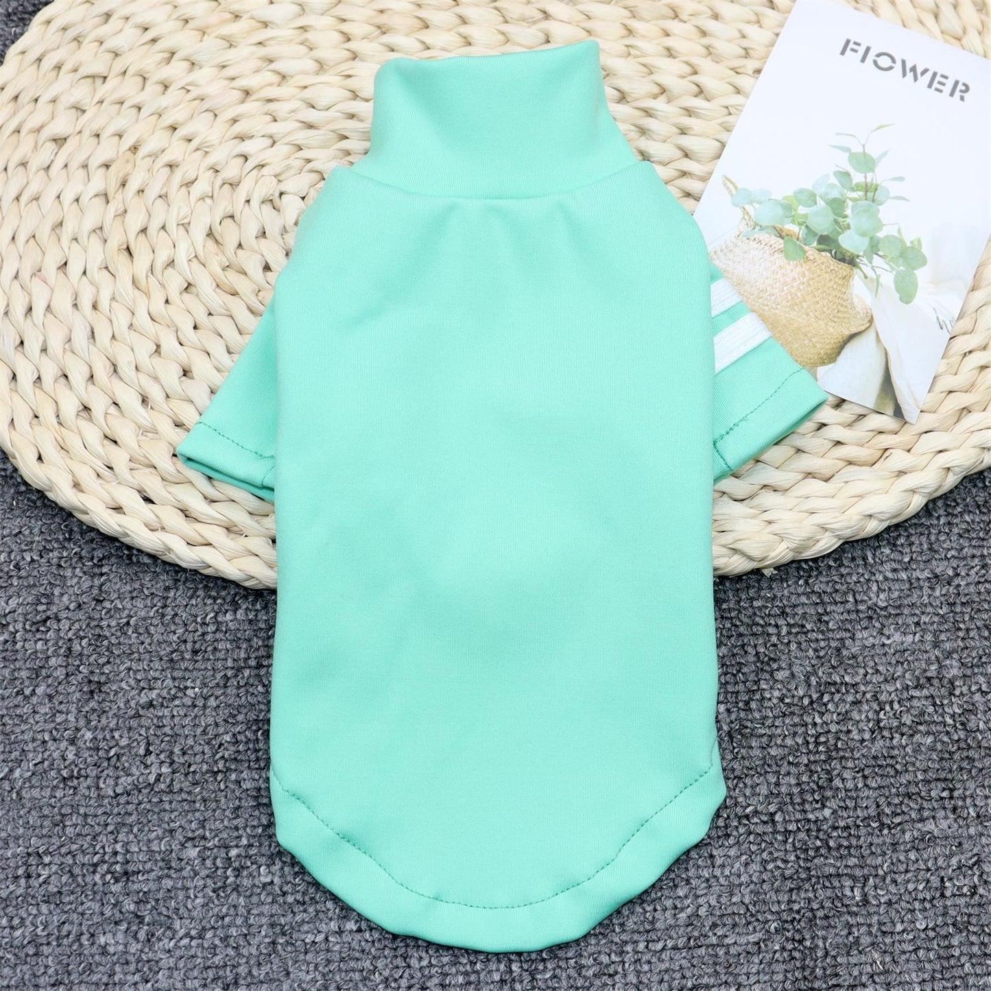 Autumn And Winter Teddy Bottoming Shirt Cat Turtleneck Yorkshire