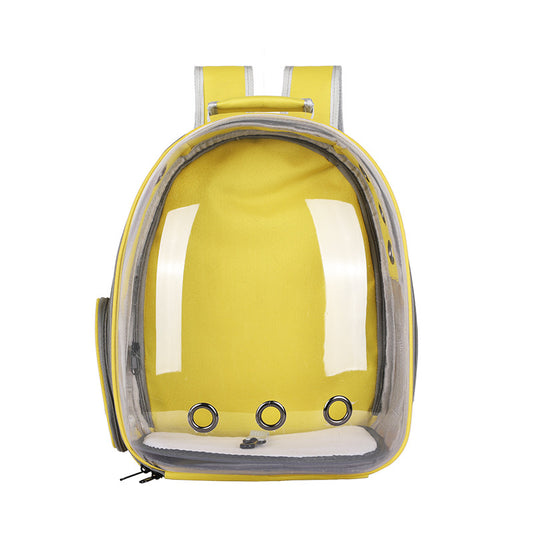 Cat bag, pet backpack for going out, portable transparent space capsule, pet bag for going out, breathable backpack for cats