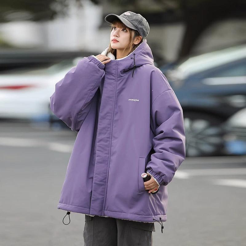 Lambswool Reversible Coat Men's Autumn And Winter