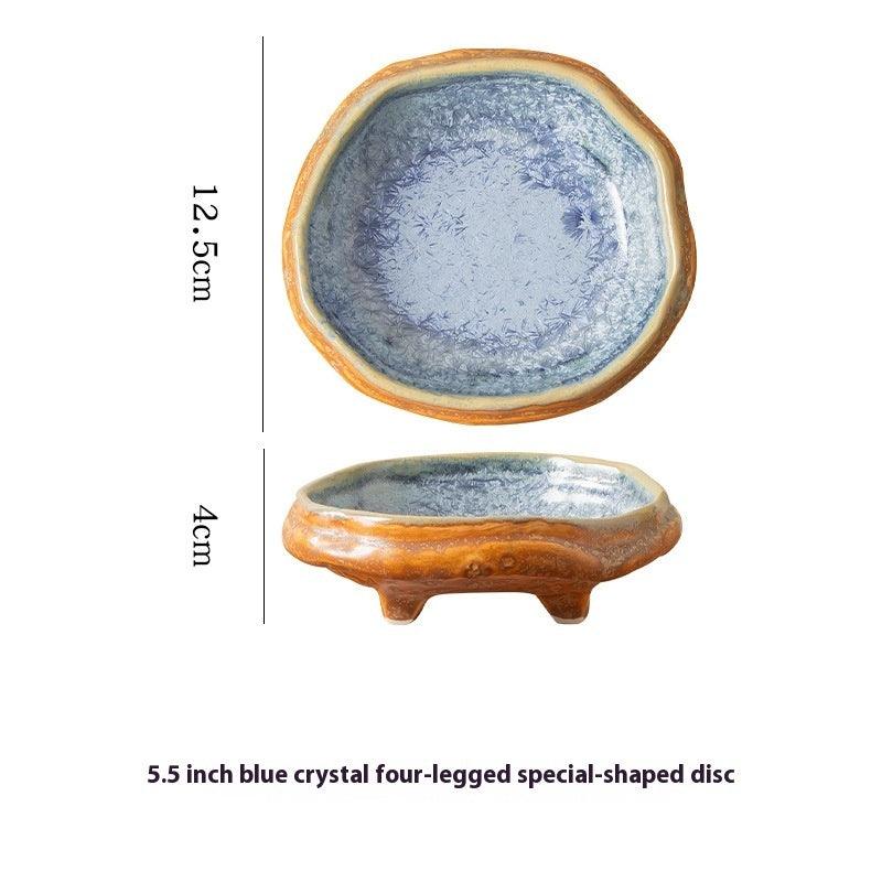 Creative Inkjet Hand Color Shaped Household Ceramic Plate