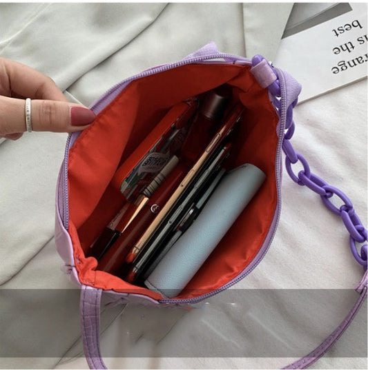 Summer Pattern Diagonal Underarm Baguette