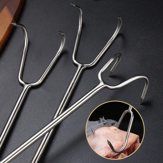 Stainless Steel Rosewood Wooden Handle Meat Hook