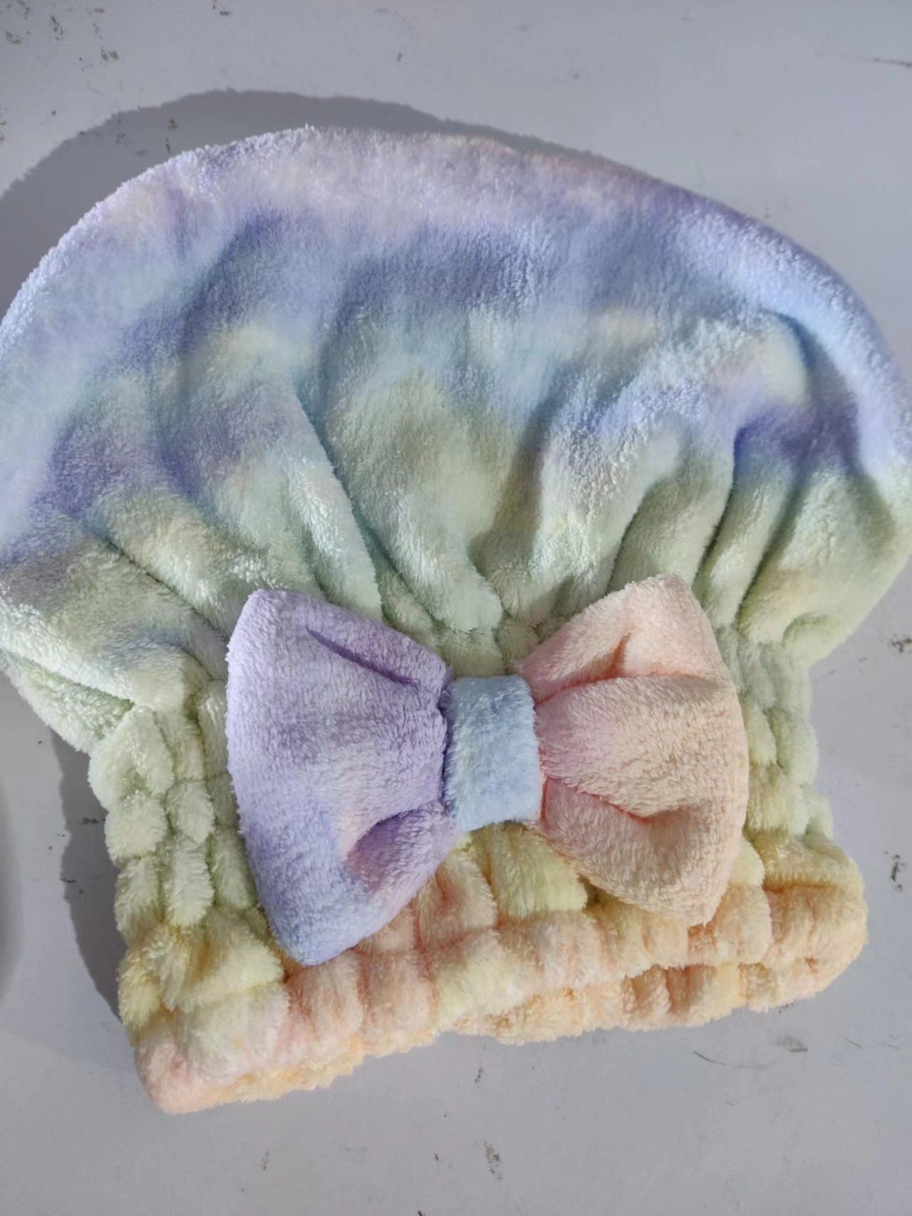 Women's Absorbent Thickened Cute Coral Fleece Soft Hair-drying Cap