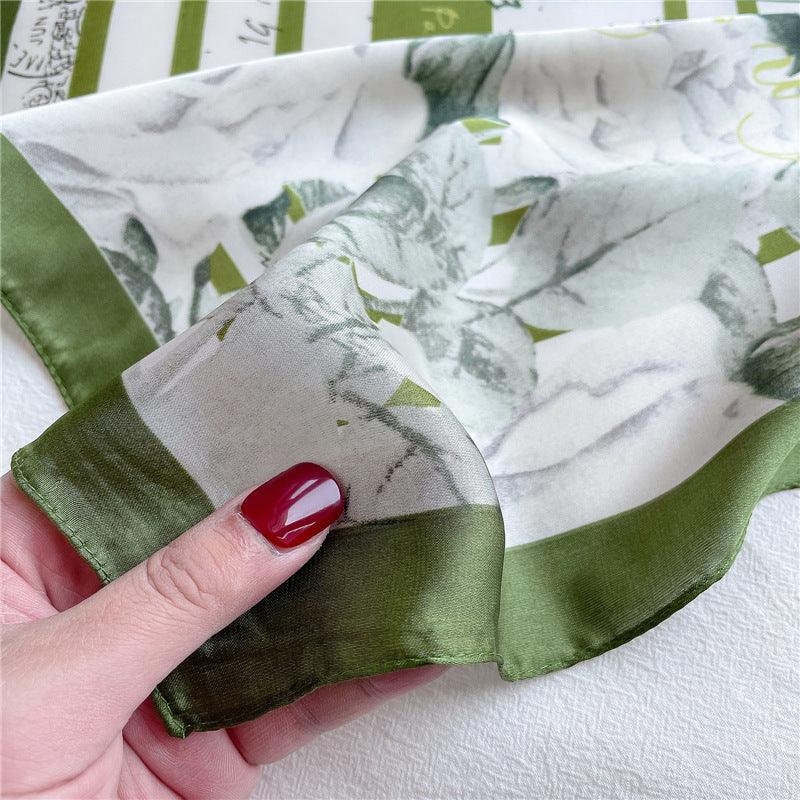 Silk Square Scarf Thin Section Fashion Allmatch Sunscreen 70x70