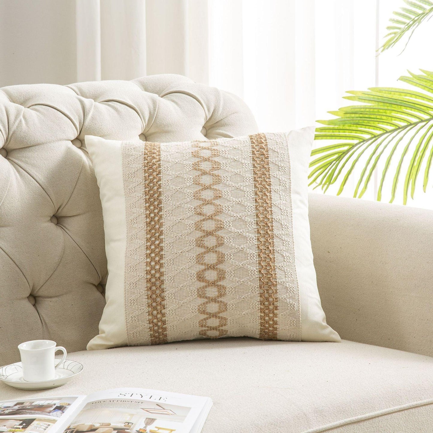 New Cotton And Linen Bohemian Pillow And Cushion Cover