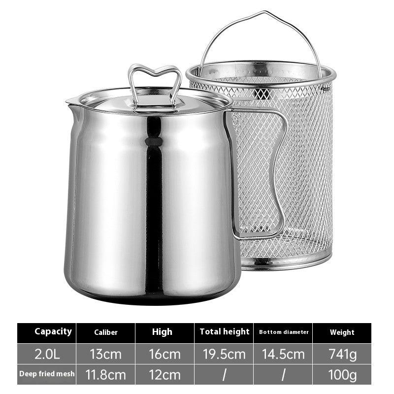 Thickened 304 Stainless Steel Oil Filter Pot