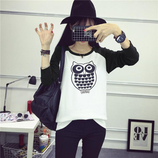 Women's tide loose long sleeve t-shirt