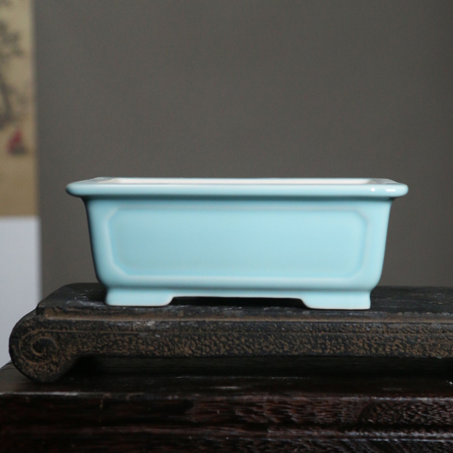 Purple Sand Flowerpot Ceramic Basin Rectangular