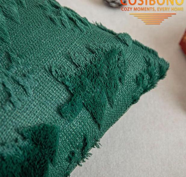 Plush Snowflake Christmas Tree Living Room Sofa Cushion Holiday Party Decoration Pillowcase