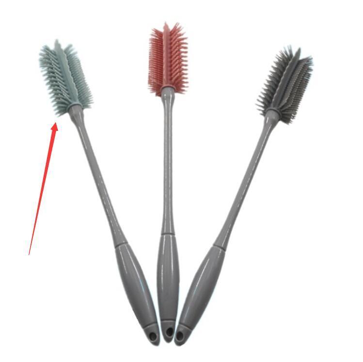 Durable Silicone Cleaning Long Handle Cup Brush