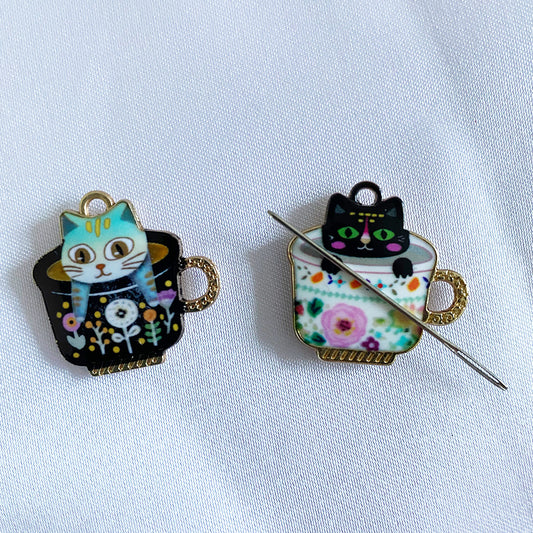 Alloy Drip Oil Printing Water Cup Cat Handmade Jewelry Accessories