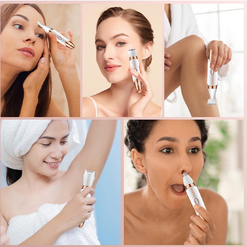 New Five-in-one Multi-functional Electric Shaver Smart Digital Display Screen Home