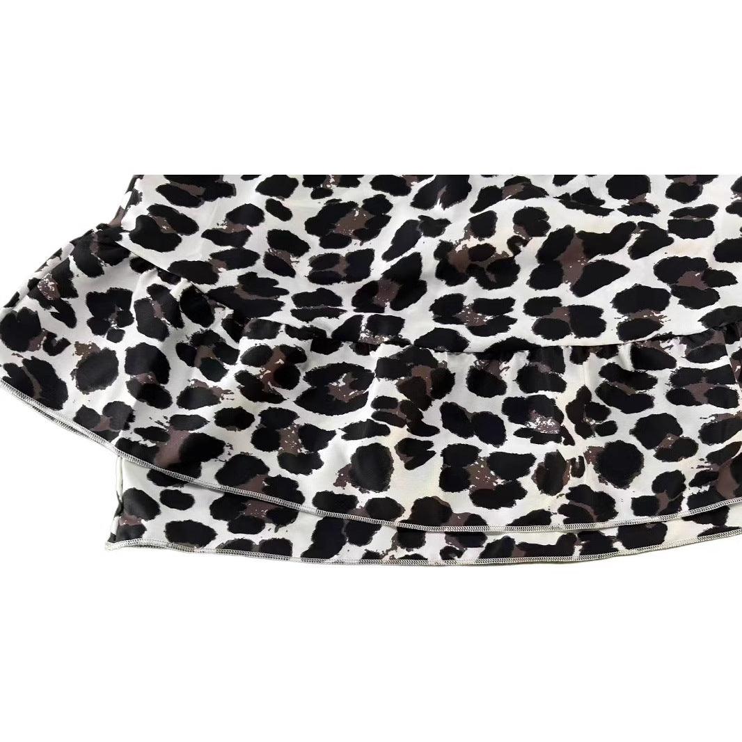 Leopard Print Loose Casual Dress