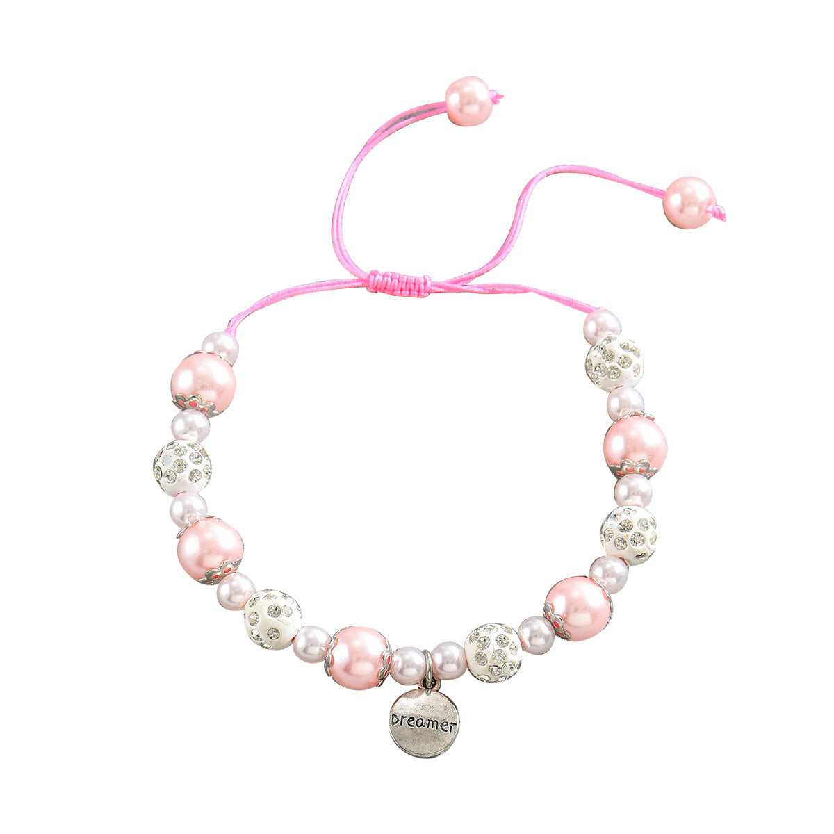 Pearl Bracelet English Letter Special-interest Design