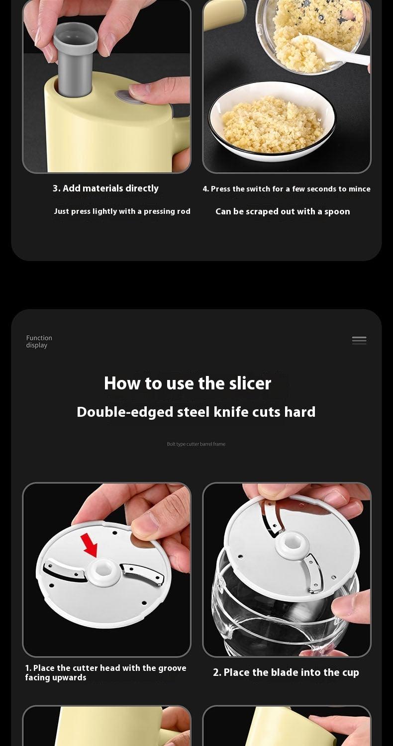 Wireless Garlic Grinder Electric Knife Mill