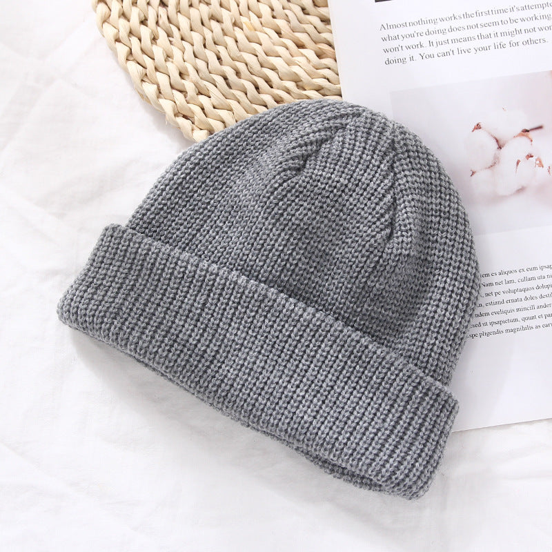 Autumn And Winter Warm Landlord Hat Melon Skin Women Retro Knitted Hat