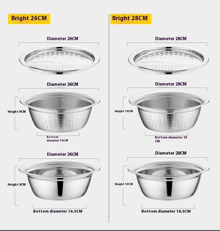 Multifunctional Thickened Slicer Basin Draining Basin