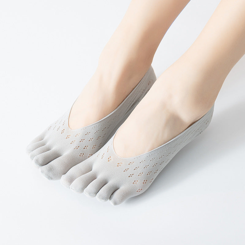 Lace Mesh Lace Five-finger Socks