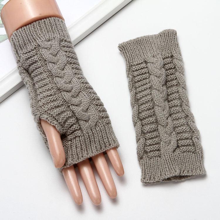 Men's And Women's Extended Warm Wool Leaking Gloves