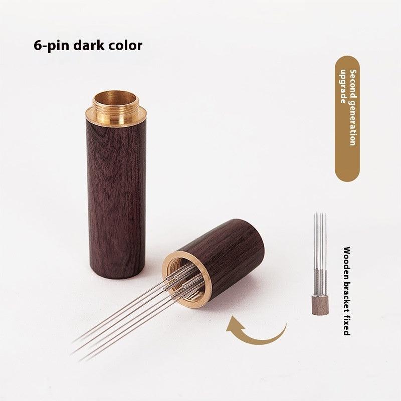 Stainless Steel Needle Solid Wood Coffee Cloth Powder Needle Stirring Pine Powder Needle