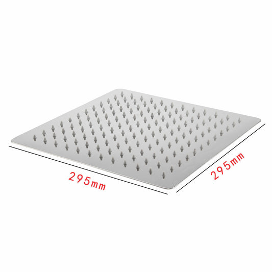 12 Large Square Shower Head Chrome Stainless Steel Rainfall Overhead Bathroom The UK Does Not Include VAT, Which Needs To Be Borne By Oneself. Please Consider Carefully Before Placing An Order