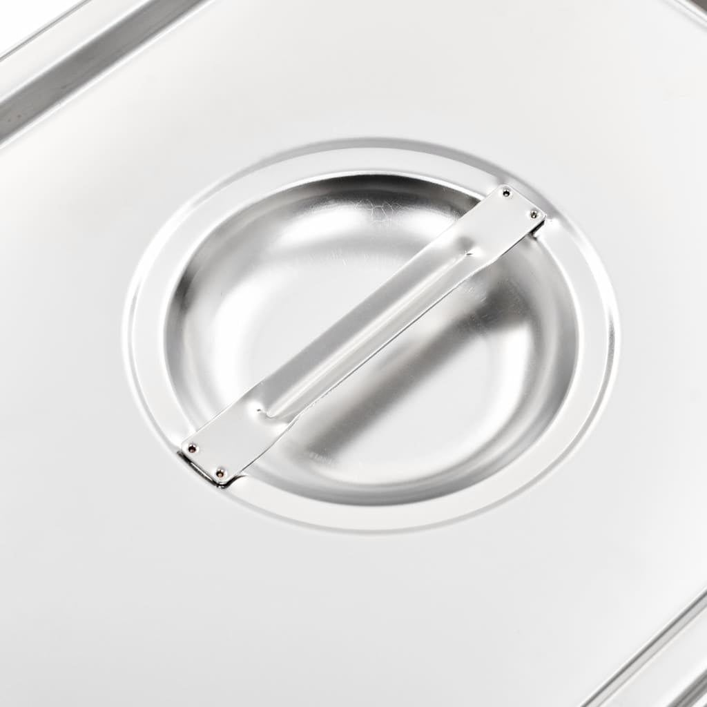 Lids for GN 1/2 Pan 2 pcs Stainless Steel