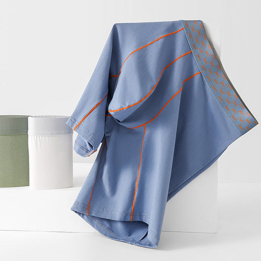 Men's Sports Fitness Shorts Contrast Color Cotton