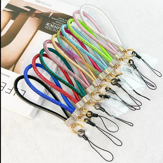 Mobile Phone Lanyard Wrist Chain Luxury Rhinestone Lanyard Anti-separation Rope